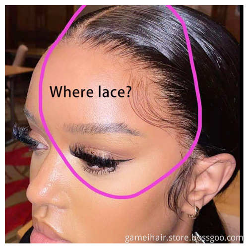 GMwigs 180% Density Human Lace Front Wigs 12A Grade Silky Straight Pre Plucked 13x4 4x4 Transparent Frontal Raw Indian Hair Wig